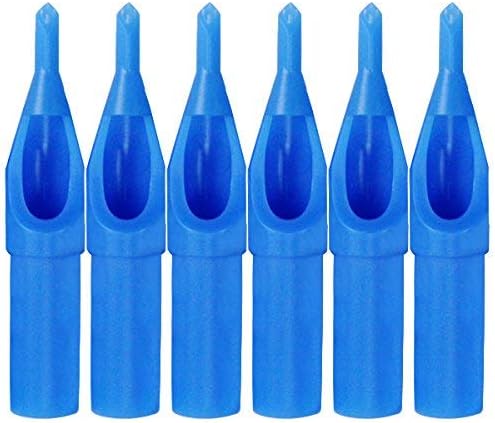 Wormhole® 50pcs Tattoo Supply Sterile Tattoo Blue Plastic Disposable Tattoo Tips-round,flat/magnum,diamond (5DT)
