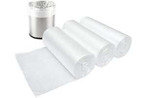 SOSOHOME 1.2 Gallon Small Trash Bags, 4.5 Liter Trash Can Liners Garbage Bags Wastebaskets Liners for Bathroom, 150 Counts Clear Bags