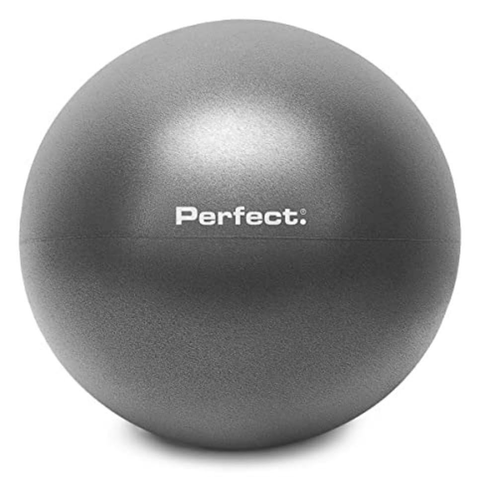 Perfect Mini Exercise Ball- Strengthens, Tones and Rehabilitates the Body,Promotes Core Strength and Posture,Versatile and Lightweight Ball for On-The-Go Training,20cm,Grey