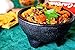 Black 3-Legged Plastic Molcajete Salsa Bowls for Homemade Dips, Party Foods, Picnic Condiments, Sauces & Toppings (2 Pack, 11 oz) by Enqargo