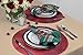 DII Holiday Kitchen and Table Décor Christmas Cloth Square Napkin Set, Dark Green Plaid, 6 Count