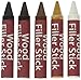 Handy Housewares 5 Piece Wood Filler Sticks - Repair and Restore Scratches on Wood Flooring and Furniture (1 Set)