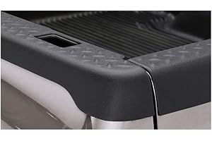 Bushwacker Ultimate BedRail Caps - DiamondBack w/ Stake Holes | 2-Piece Set, Black, Smooth Finish | 59512 | Fits 2002-2008 Dodge Ram 1500; 2003-2009 Ram 2500, 3500 Fleetside w/ 6.5' Bed