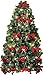 CE-AS Pre-Decorated Wall Hanging Christmas Tree w/Red Bows & Mini Ornaments