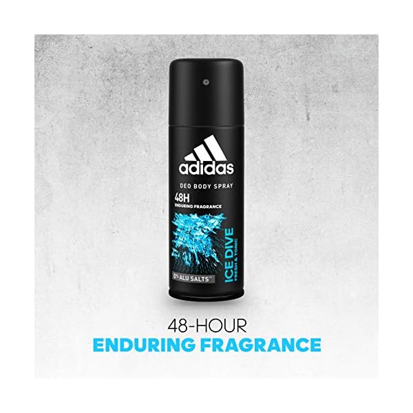 Adidas Ice Dive Deo Body Spray for Men 48h protection, 150ml