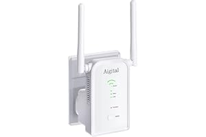 WiFi Extender Signal Booster, Covers Up to 1800 Sq.ft and 45 Devices, 300Mbps &2.4GHz WiFi Range Extender,Wireless Repeater, 
