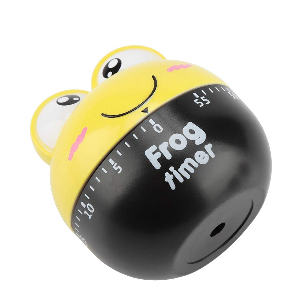 TOPINCN Kitchen Timer, Cartoon Animal Shape Mechanica Digital Cooking Timer Counters Clock Cooking Timing Tool (Frog)