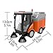 Street Sweeper Toy, Push and Go Friction Powered Truck Toys for Boys, Girls Simulation Street Sweeper Truck with Lights & Sounds, Removable Garbage Can, Sweeping Brushes（Batteries Included）