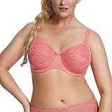 Sculptresse by Panache Women's Plus-Size Pure Lace Molded Non Padded T-Shirt Bra