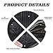 HerriaT Leather Passport Holder Cover Case RFID Blocking Travel Wallets Card Case for Women Men(Black)