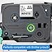 Replace P-Touch TZ Satin Ribbon Tape TZe R231 R234 RE34 RN34 RW34 1/2 inch Label Tapes Compatible with Brother P-Touch PTD600 PT-H110 PT-D210 PTD400, 12mm (0.47 Inch) x 13.1 Feet (4m) Roll, 6-Pack