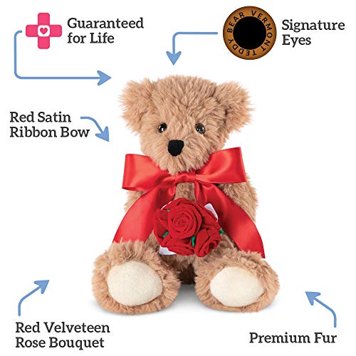 Vermont Teddy Bear I Love You Teddy Bear Bear Plush Rose Bouquet 13 Inch Pricepulse