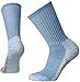 Smartwool Women’s Hiking Crew Socks - Light Wool Performance Sock Medium Blue Steel