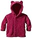 Magnificent Baby Baby Girls' Magnetic Smart Little Bear Fleece Hooded Jacket, Raspberry, 0-6 Months