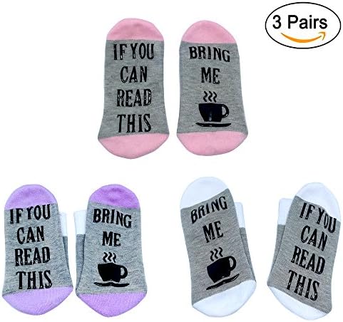 CHUN Game Socks IF YOU CAN READ THIS BRING ME A GLASS OF WINE COFFEE BEER Gaming Socks for Men Women (Coffee(Plastic))