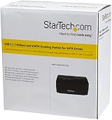 StarTech Single Bay USB 3.1 eSATA to SATA Hard Drive Dock 10Gbps SSD HDD Dock view 8