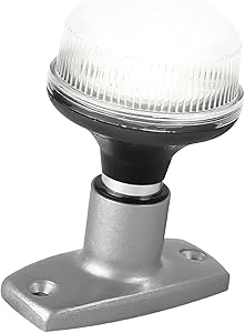 Five Oceans Marine Boat All Round Anchor 360 Degree LED Navigation Light, White 4 inches FO-2874