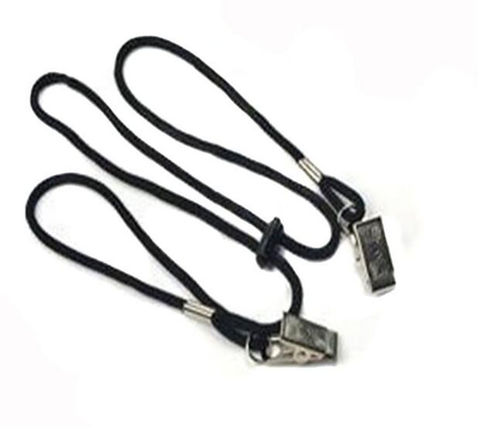 Napkin Holder Baby Elderly Adult Adjustable Black Napkin Clip Bib Clip Lanyard Neck Strap Keep Your Napkin Securely Placed While Dining (2)