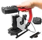 Movo MicRig Extreme Sport Edition - Video Grip Handle with Integrated Stereo Microphone, Windscreen, and Fisheye Lens for iPhone 5, 5C, 5S, 6, 6S, 7, 8, X, XS, XS Max, 11, 11 Pro, Samsung Galaxy Note