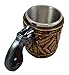 Atlantic Collectibles Western Revolver Gun Pistol With Ammo Bullet Round Shells Beer Stein Tankard Coffee Cup Mug 6.75