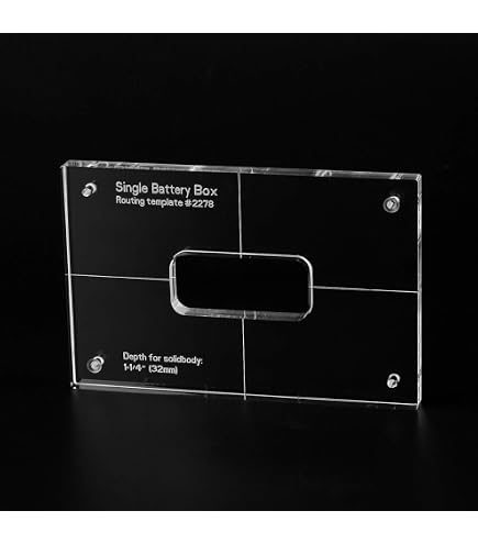 Modello Di Routing Per Chitarra Elettrica - Sagoma Acrilica Per Scatola Batteria Gotoh 9V