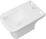 MYB Bathroom Square Close Coupled Toilet Ceramic White Cloakroom Soft Close view 5
