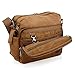 Oct17 Men's Vintage Canvas Crossbody Bag Shoulder Casual Handbag School Messenger Bags Satchel - Coffee
