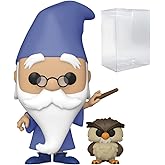 POP Disney: Sword in The Stone - Merlin with Archimedes Funko Vinyl Figure (Bundled with Compatible Box Protector Case), Multicolored, 3.75 inches