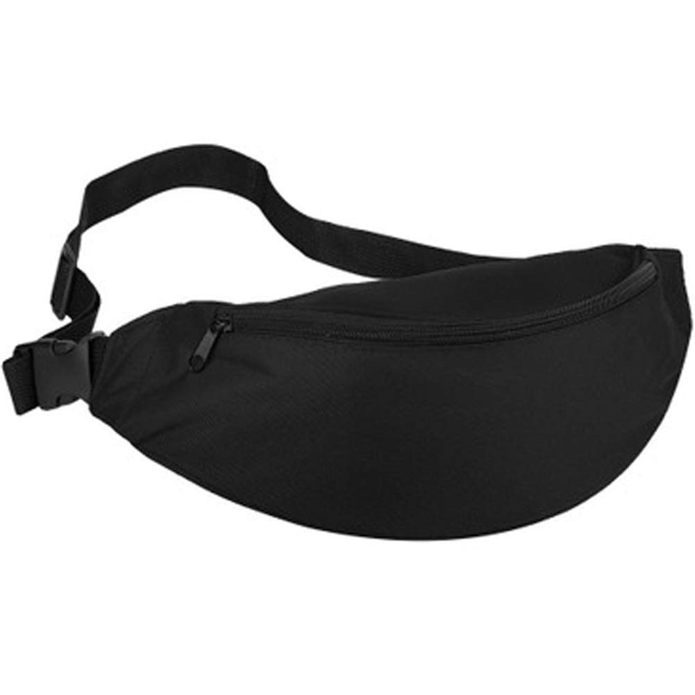 Multifunction Outdoor Travel Sports Waist Pack Water Bottle Pockets Bag Shoulder Bag (Black)