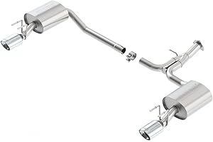 BORLA 11853 Axle-Back Performance Exhaust System for 2013-2017 Honda Accord Coupe 3.5L V6/ Sport Model 2.4L 4 Cyl. Automatic/Manual Transmission Front Wheel Drive 2 Door With Factory Dual Exhaust.