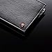 Alpine Swiss Mens Leather Wallet 2-In-1 Bifold Flip up Removable Card Case Black