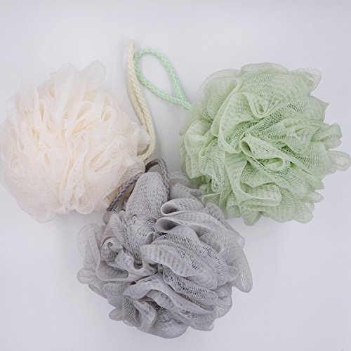 FullGold Bath Shower Sponge Pouf Loofahs Bath Shower Sponge Pouf Loofahs Bath Shower Sponge Loofahs Bath Shower Sponge Pouf Pack of 3 (3)