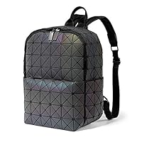 DIOMO Geometric Women Backpack Holographic Small Shoulder Bags Travel Purse