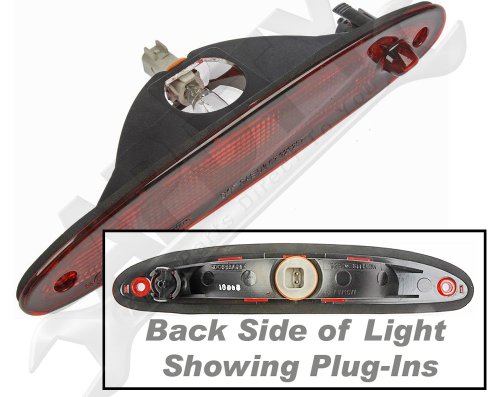 APDTY 034318 High Center Mount 3rd Third Brake Lamp Light Assembly Fits 2001-2007 Town & Country 2001-2003 Voyager & Grand Voyager 2001-2007 Caravan & Grand Caravan (Replaces 4857214AA; 5113278AA)