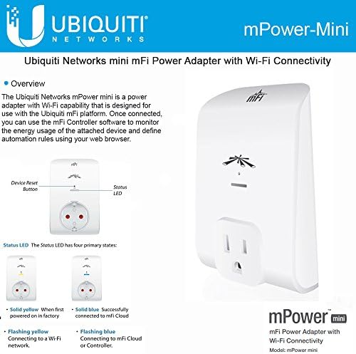 Ubiquiti mPower Mini switchable AC port power sensing Lan 802.11b/g/n