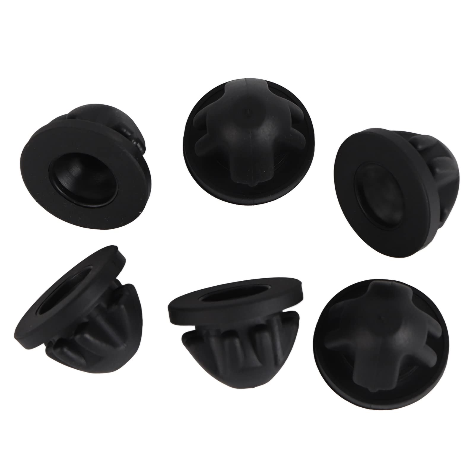 Qiilu 6pcs Engine Cover Eyelets, 03G103184C Engine Cover Grommet Rubber Gasket for PD100 PD140 PD170