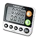 Digital Timer EMDMAK 100 Hour Dual Count Up/down Timer with Magnet Hanging Bracket Large LCD Display Loud Alarm
