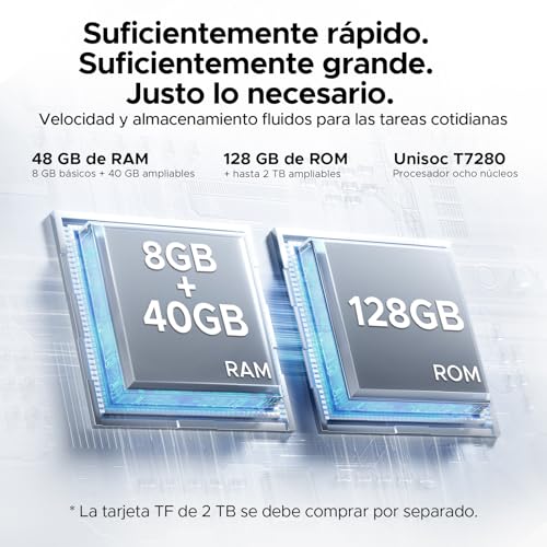 Easerush P13 Tablets 13.4 Pulgadas, 2.4K 120Hz Tablet Android 16 & Gemini AI, 48GB RAM + 128GB ROM, T7280, 12000mAh, Widevine L1, 13MP+8MP, Altavoces Duales, Tablet con Teclado, Lapiz, Funda, Azul
