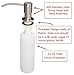 Attmu Stainless Steel Built In Pump Kitchen Sink Dish Liquid Soap Lotion Dispenser, Large Capacity 13 OZ Bottle, 2.55 Inch Threaded Tube for Thick Deck Installation