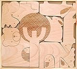Petit Collage Wood Puzzle Plus Play, Forest Jumble