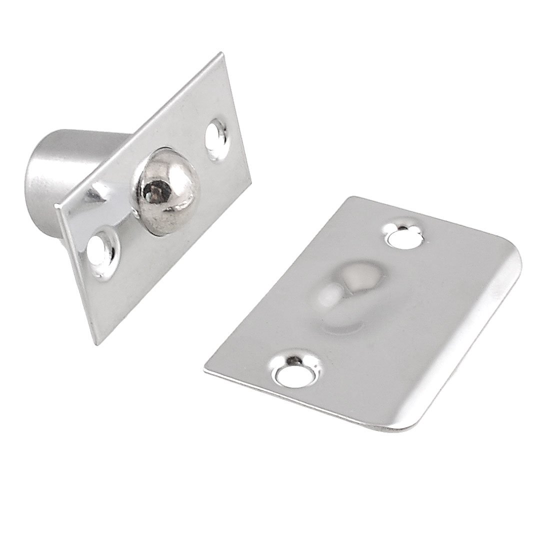 Sourcingmap Strike Plate Closet Door Ball Catch Latch Catcher, Silver Tone