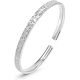 D-POW Gold Bangle Bracelets for Women 18K Gold Plated Bangles Adjustable Bracelets Gold Thin Cuff Bracelets for Women Gold Fashion Jewelry Gifts