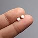 Kathy Bankston Handmade Opal Gemstone Stud Earrings for Women and Girls, 4mm Round Bezel 925 Sterling Silver (created-opal)