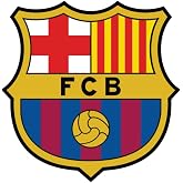 Barcelona Cake Topper &ndash; Soccer Birthday Party Decoration &ndash; Image fits 8 inch round cake or larger.