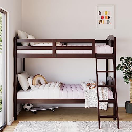 Storkcraft Long Horn Twin-Over-Twin Bunk Bed, Espresso