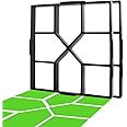 CJGQ 15.7"x15.7"x1.57"Walk Maker Reusable Concrete Path Maker Molds Stepping Stone Paver (Square 2-Pack)
