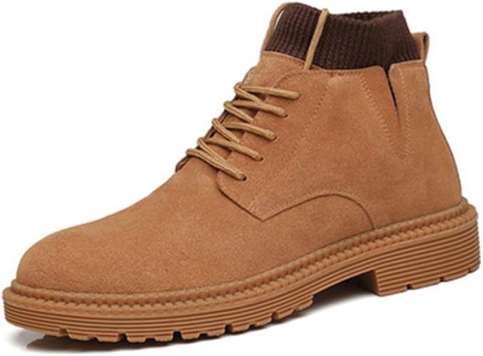 Amazon Awor マーティンブーツ メンズ ブーツ 秋ブーツ 通気性 ラウンドトゥブーツ レースアップ ハイカットブーツ 男性 通勤 デイリー カジュアル ビジネス イングランド風 ミリタリーブーツ ハイカット ショート メンズシューズ ブーツ