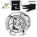MAGICYOYO N9 Unresponsive Professional Floating Cloud N9 Aluminum Alloy Yo-yos Ball 5 Strings Glove and Yoyo Bag Silver with Black