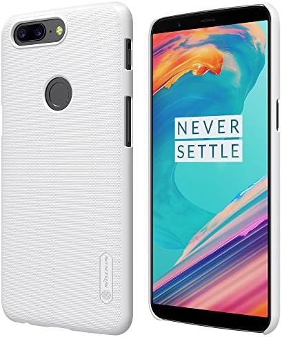 OnePlus 5T Case, Nillkin Ultra Slim Thin Case for OnePlus 5T, [Frosted] Durable Hard PC Back Cover Anti-Slip Back Finish Case for OnePlus 5T (White)