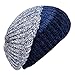 LETHMIK Unique Winter Skull Beanie Mix Knit Slouchy Hat Ski Cap for Men & Women Blue